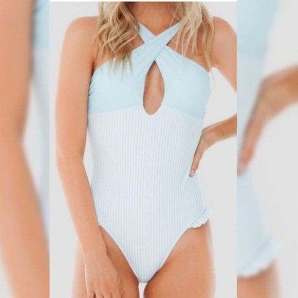 Sugar Coast criss cross neck one piece, XS, NWT - Picture 1 of 5